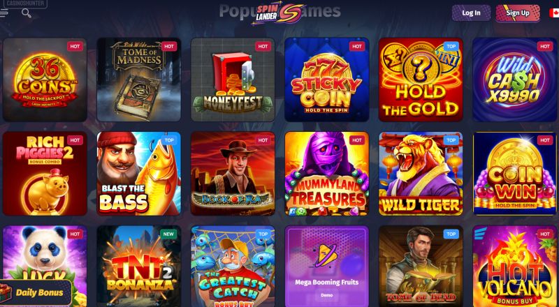 Spin Lander Casino Games