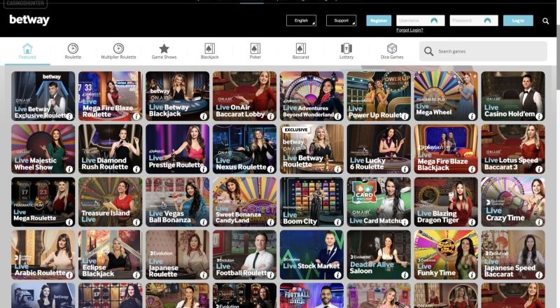 Betway Casino Live Dealer