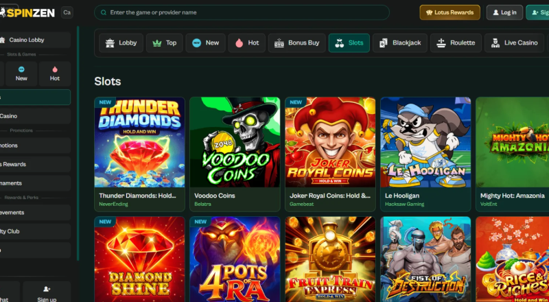 Spinzen Casino Slots