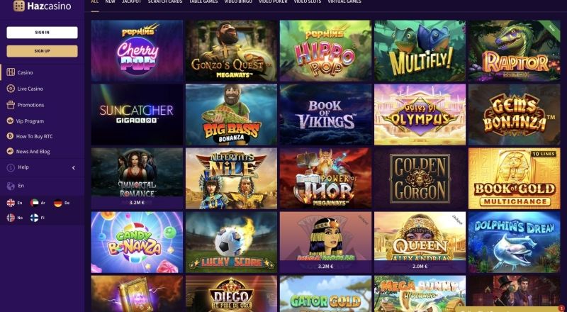 Haz Casino Games Review