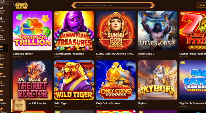 Mino Casino Games