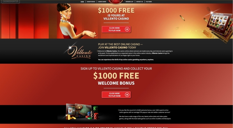 Villento Casino Bonus