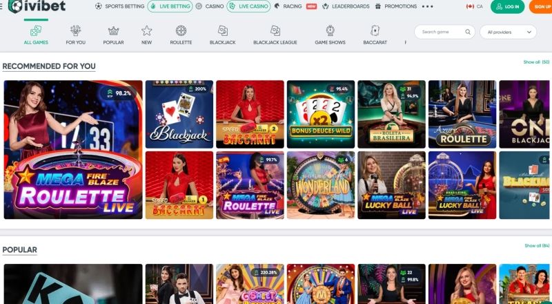 Ivibet Live Casino
