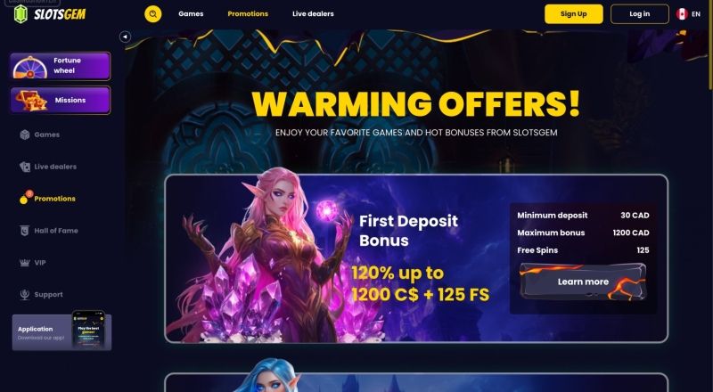 Slotsgem Casino Bonus