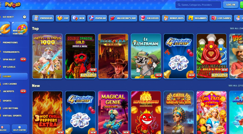 Pistolo Casino Games