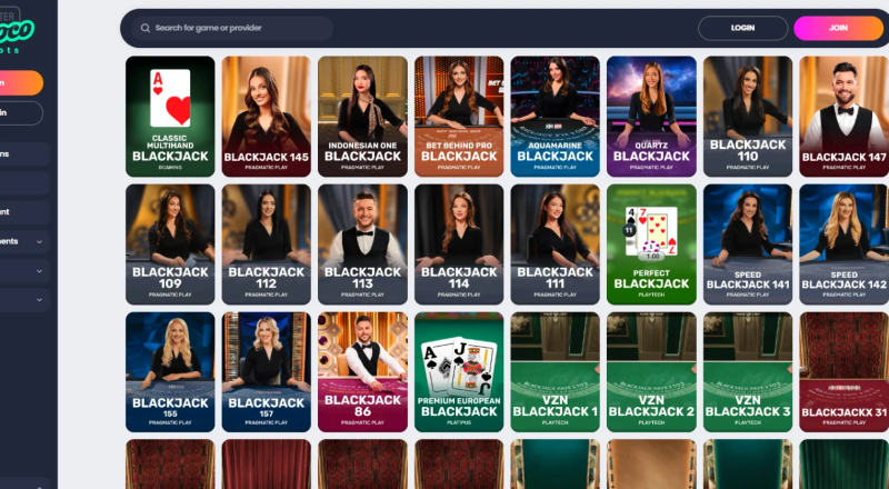 Crocoslots Casino Live Games