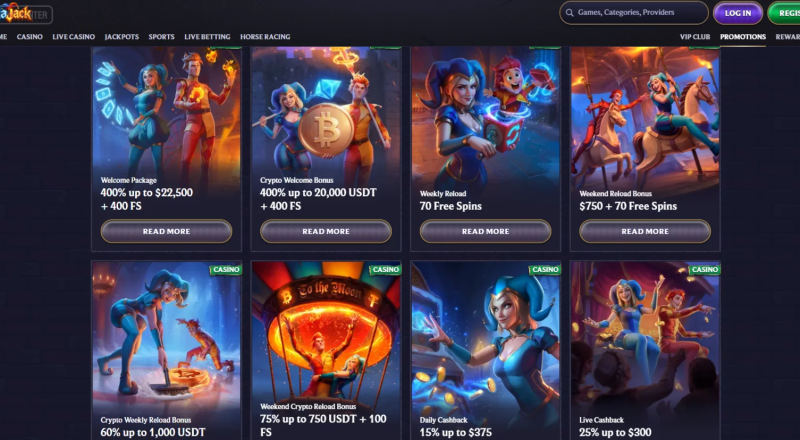 LolaJack Casino Bonuses