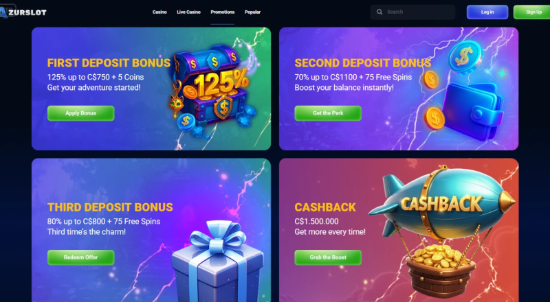AzurSlot Casino Bonuses