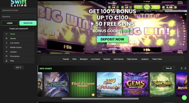 Swift Casino Review