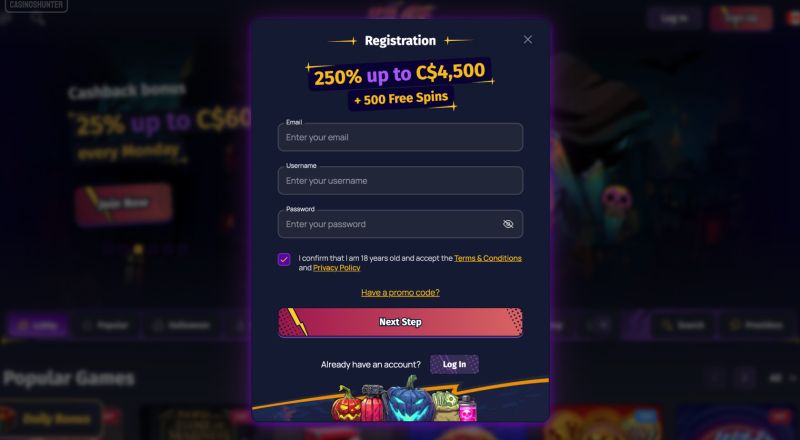 Spin Lander Casino Sign Up