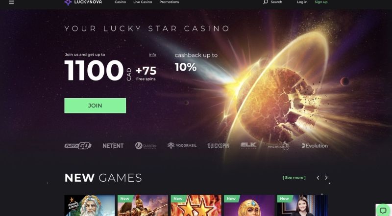 Luckynova Casino Review