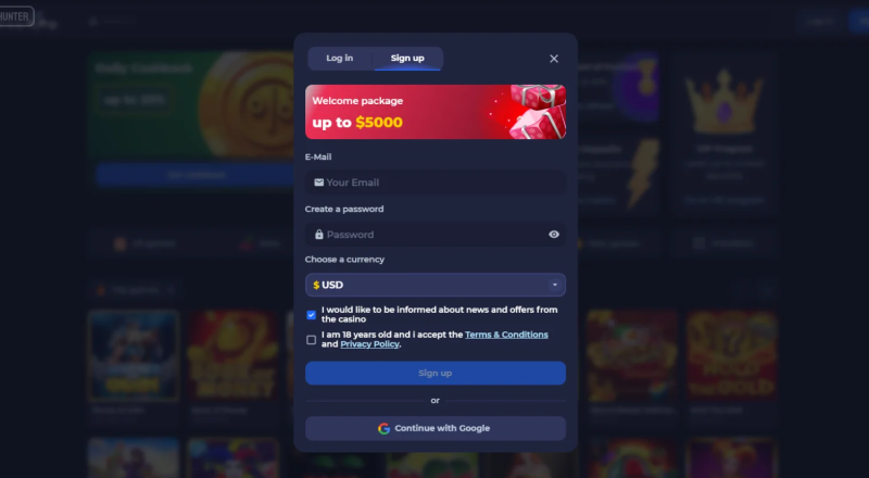 Tycoon Casino Sign Up
