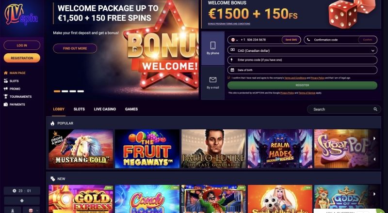 JVSpin Casino Review