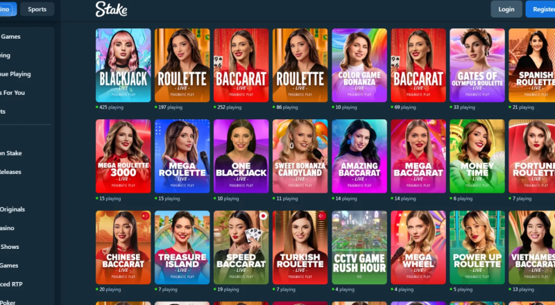 Stake Casino Live Games