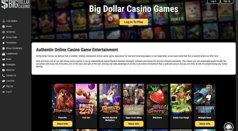 Big Dollar Casino Games