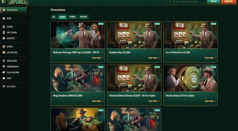 Spybet Casino Bonuses