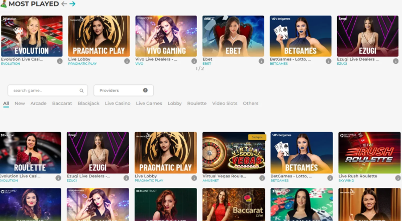 Merlin Casino Live Games