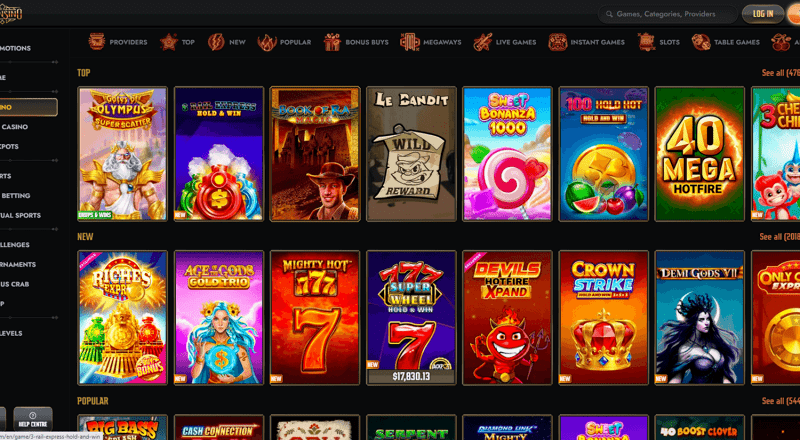 Gransino Casino Games