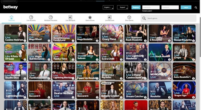 Betway Live Games