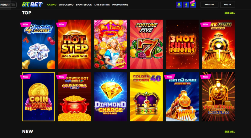 RTBet Casino Slots