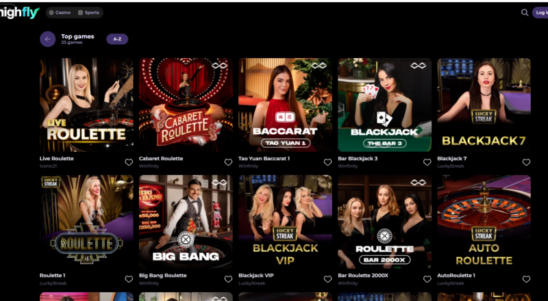 HighFlyBet Casino Live Games