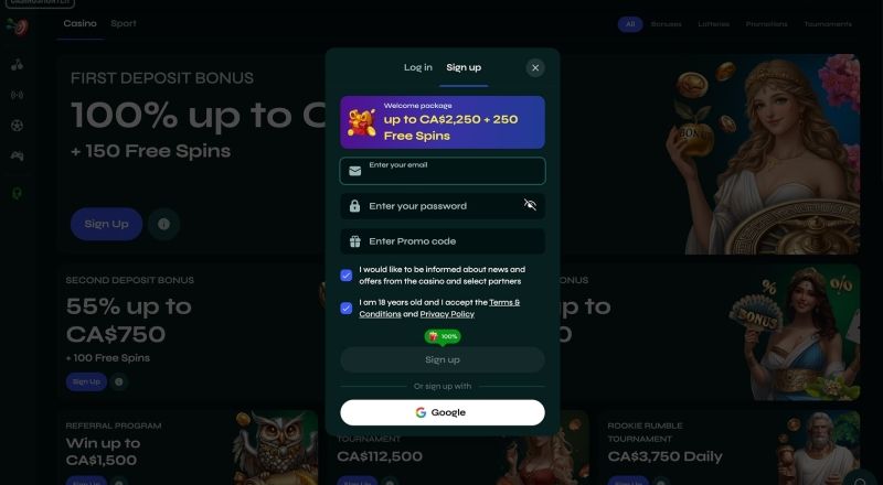 Savaspin Casino sign up