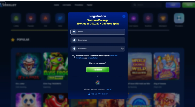 AzurSlot Casino Sign Up