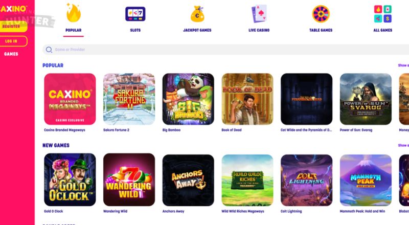 Caxino Casino Games
