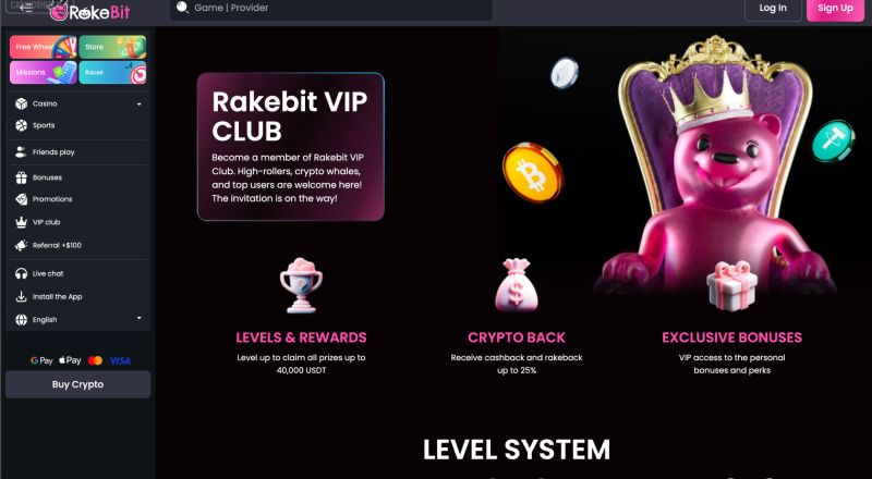 Rakebit Casino VIP
