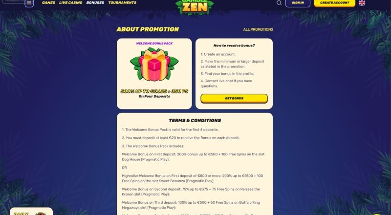Gamblezen Welcome Bonus