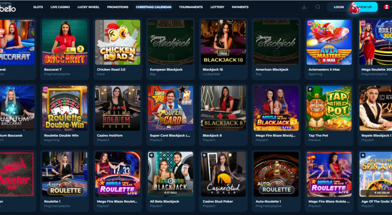 CasinoBello Casino Live Games