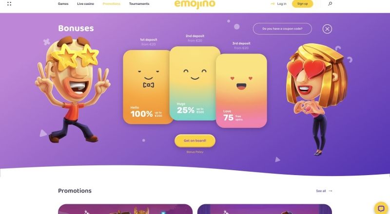 Emojino Casino Bonuses