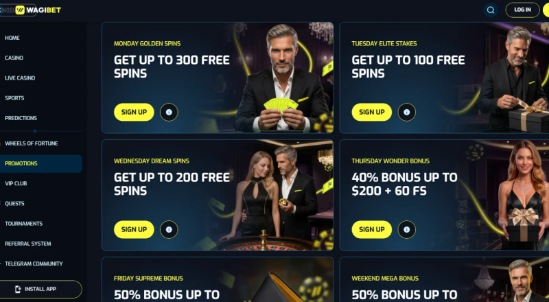 Wagibet Casino Bonuses