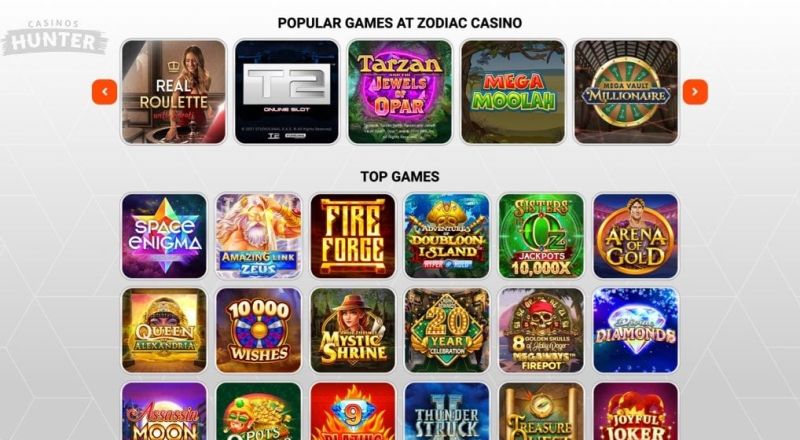 Zodiac Ontario Casino Games