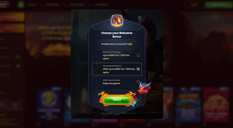 DragonSlots Casino Sign Up