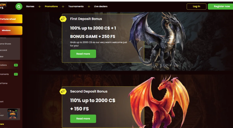 DragonSlots Casino Bonuses