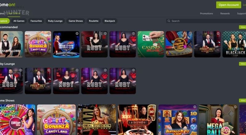 ComeOn Ontario Live Casino