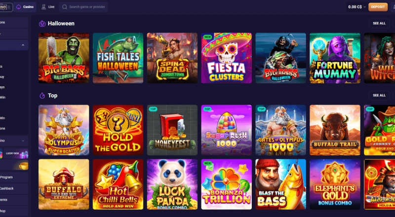 Spirit Casino Games