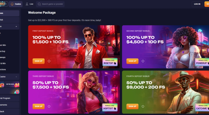 Retrobet Casino Bonuses