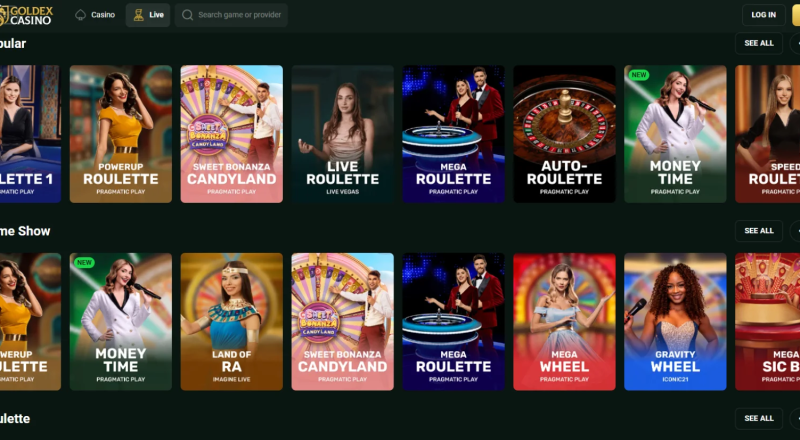 Goldex Casino Live Games