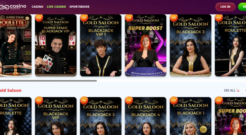 CasinoInfinity Live Games