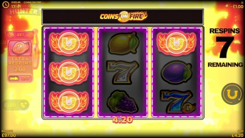 Coins on Fire Online Slot Win
