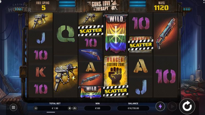 Guns, Love & Therapy - Free Spins Rounds