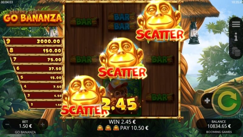 Go Bananza Online Slot Free Spins Feature