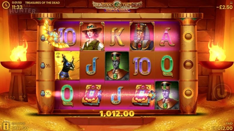 Treasures of the Dead Slot Paylines