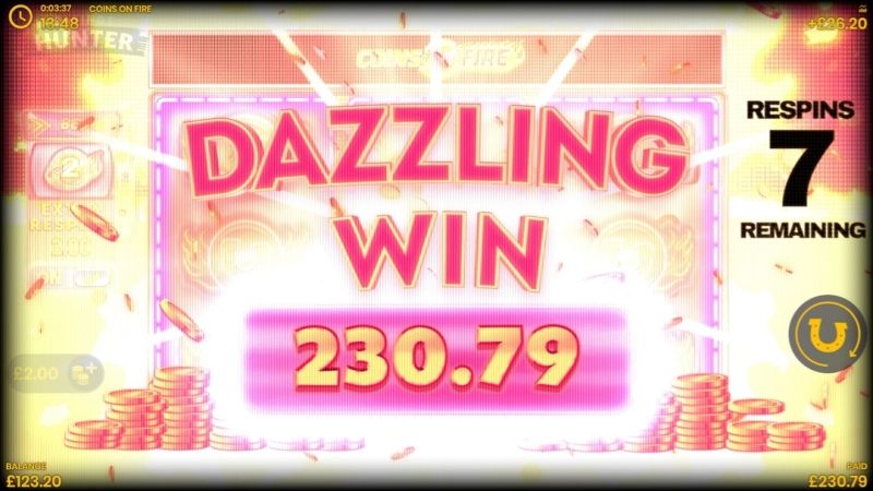 Coins on Fire Online Slot Big Win