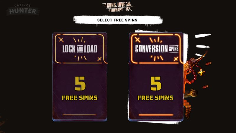 Guns, Love & Therapy - Free Spins Choice